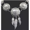 Image 2 : Navajo Sterling Concho Necklace