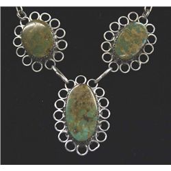 Navajo Sterling Royston Turquoise Necklace - Chee