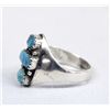Image 3 : Navajo Sterling Silver Kingman Turquoise Ring