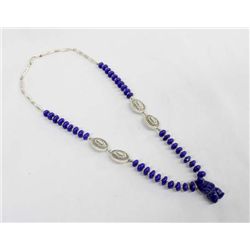 Southwestern Blue Bear Fetish Necklace & Earrings
