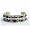 Image 1 : Zuni Sterling Channel Sugilite Inlay Bracelet