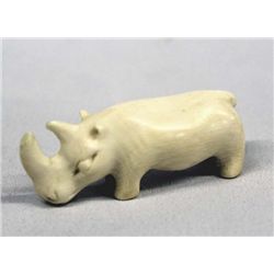 Carved Ivory Rhino Fetish