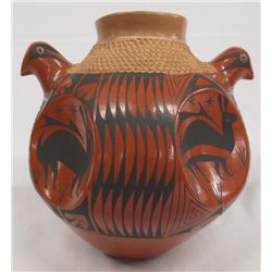 Mata Ortiz Polychrome Bird Effigy Olla - Gonzalez