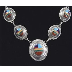 Albuquerque Quoc Turquoise Inc Sterling Necklace