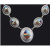 Image 1 : Albuquerque Quoc Turquoise Inc Sterling Necklace