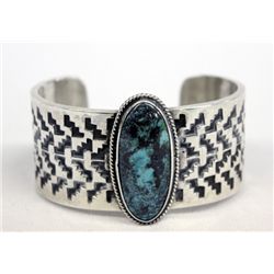 Navajo Sterling Rocky Mountain Turquoise Bracelet