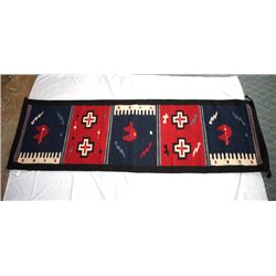 Beautiful Mexican Wool Rug Runner