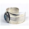 Image 3 : Navajo Sterling Manassa Turquoise Bracelet by Gibb