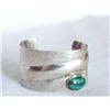 Image 1 : Unique Navajo Sterling Malachite Bracelet