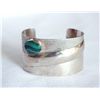 Image 2 : Unique Navajo Sterling Malachite Bracelet