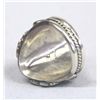 Image 4 : Navajo Silver Turquoise Ring by Billy Slim, Sz 10