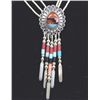Image 2 : Sterling Turquoise Necklace and Earrings