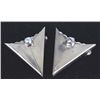 Image 2 : Navajo Sterling Onyx Collar Tips