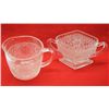 Image 3 : Set of 6 Depression Glass Sherbet Glasses