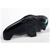 Image 2 : Zuni Jet and Turquoise Buffalo Fetish