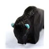 Image 3 : Zuni Jet and Turquoise Buffalo Fetish