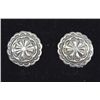 Image 1 : Navajo Sterling Silver Concho Cufflinks