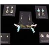Image 1 : 5 Pr Navajo Earrings, Some Sterling and Turquoise