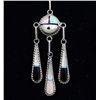 Image 2 : Zuni Silver Stone to Stone Inlay Pendant Necklace