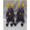 Image 1 : Pr Hand Painted Sitting Armadillos