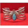 Image 1 : Navajo Sterling Bisbee Blue Turquoise Bracelet