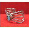 Image 2 : Navajo Sterling Bisbee Blue Turquoise Bracelet