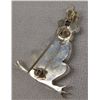 Image 2 : Zuni Sterling Malachite Frog Pin Pendant Comosona