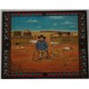 Image 1 : 1999 Fabulous Woodburned Picture by Thomas Benally