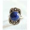 Image 1 : Mexican Sterling Silver and Lapis Ring, Size 7