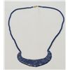 Image 1 : Antique Lapis Necklace with 14Kt Gold Clasp