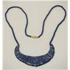 Image 2 : Antique Lapis Necklace with 14Kt Gold Clasp