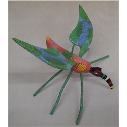 Oaxacan Wooden Carved Mosquito Alebrije by Javier