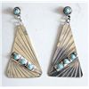 Image 1 : Navajo Sterling Turquoise Earrings