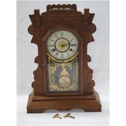 Antique 1800s New Haven Co. 8 Day Parlor Clock