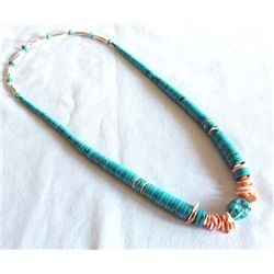 Santo Domingo Turquoise Necklace by Atencio