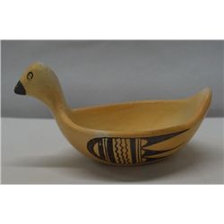 Hopi Pottery Bird Bowl by Ella Mae Talashie