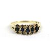 Image 3 : 10K Solid Gold Sapphire Ring, Size 8