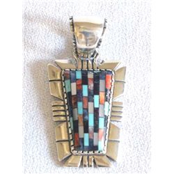 Western Carolyn Pollack Sterling Mosaic Pendant