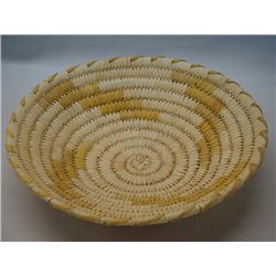 Tohono O'odham Two Toned Shallow Bowl Basket