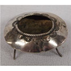 Navajo Sterling Silver Hand Stamped Bowl