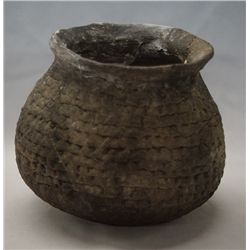 Prehistoric Corregated Utilitarian Jar