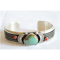 Navajo Sterling Silver Pawn Bracelet by Ray King