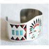 Image 2 : Zuni Inlay Rainbow Man Bracelet by F.L. Natachu