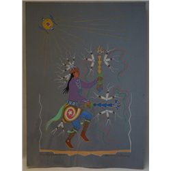 Original Watercolor by Harrison Begay 1914-2012