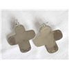 Image 2 : Fox Mine Nevada Turquoise Sterling Cross Earrings