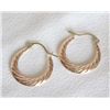 Image 2 : 14K Rose Gold Hoop Pierced nEarrings