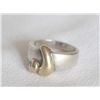 Image 2 : 14K Gold on Sterling Silver Ring, Size 7.5