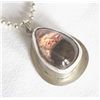 Image 2 : Handcrafted Sterling Silver Chain Crystal Pendant
