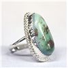 Image 1 : Navajo Sterling Pilot Mt. Turquoise Ring, Size 8