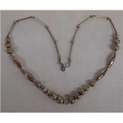 Navajo Sterling Bead Necklace